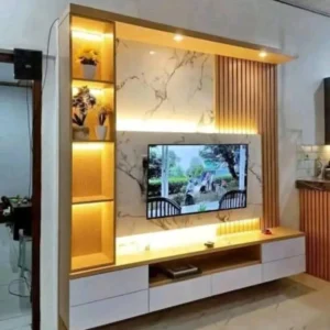 Backdrop TV Minimalis Yukaatha Furniture Versi 2